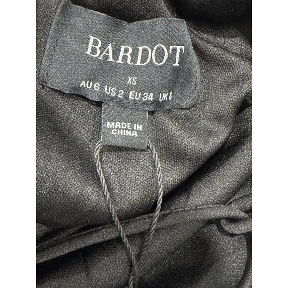 BARDOT Women Black Chameleon Lace Floral Midi Dress XS - Picture 4 of 7